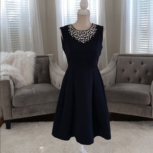 Kate Spade ♠️ Navy bejeweled dress 👗